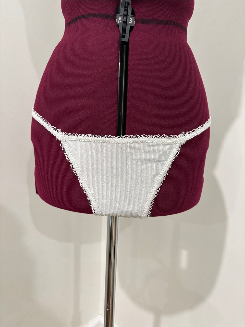 For Love And Lemons White Lace-Edged Bikini Brief NWT